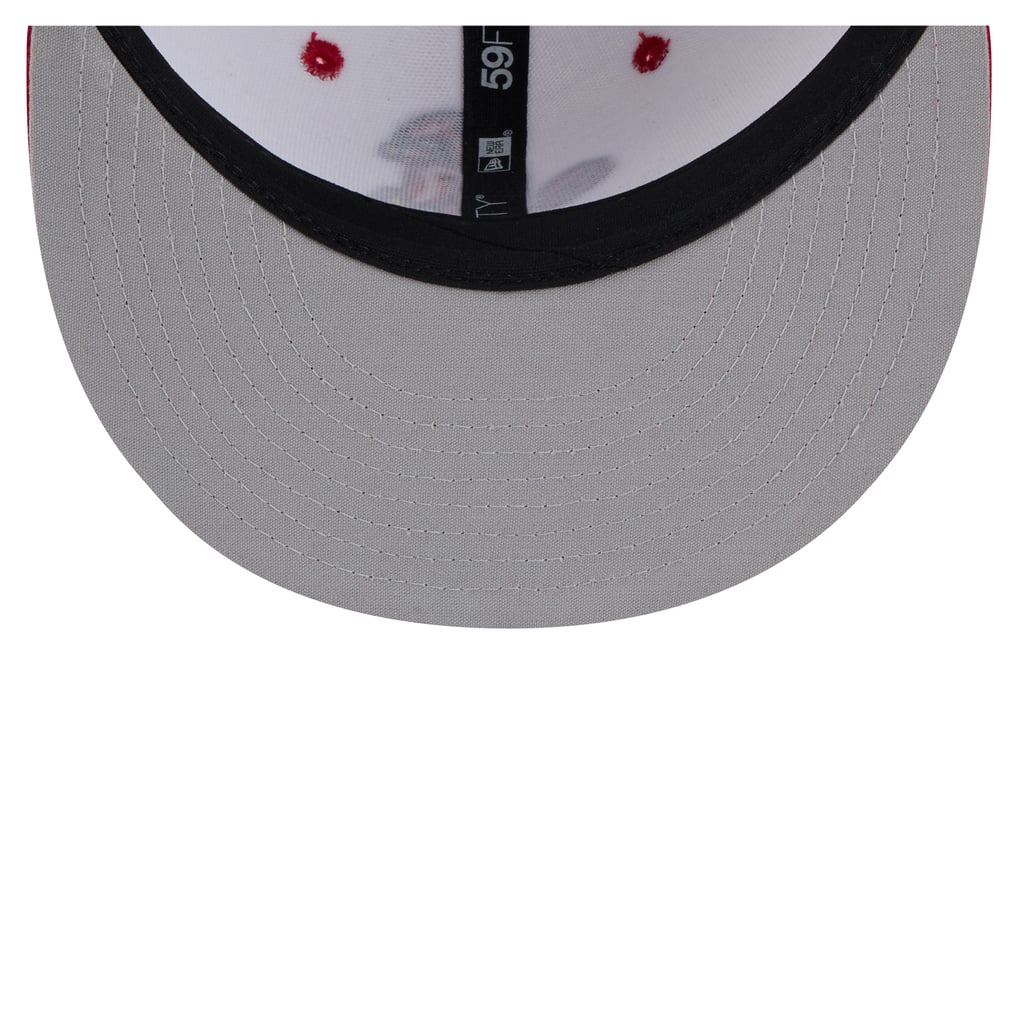  Memphis Redbirds New Era Authentic Collection 59FIFTY Fitted Hat - White/Red